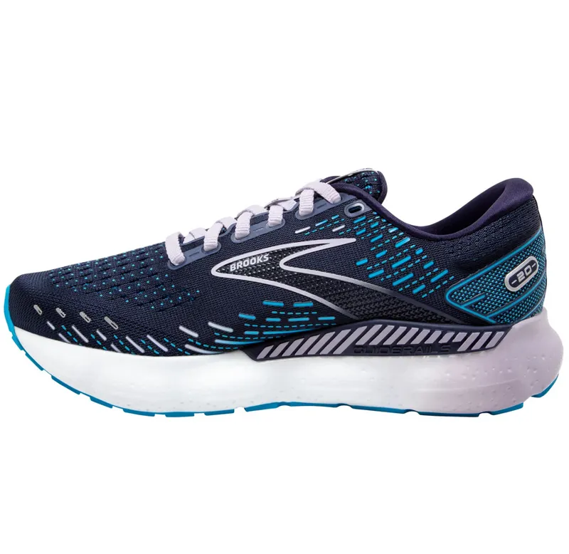 Brooks Women's Glycerin GTS 20 Running Shoes Peacoat/Ocean/Pastel Lilac-1